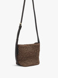 Bolso Bandolera Con Efecto Rafia