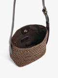 Bolso Bandolera Con Efecto Rafia