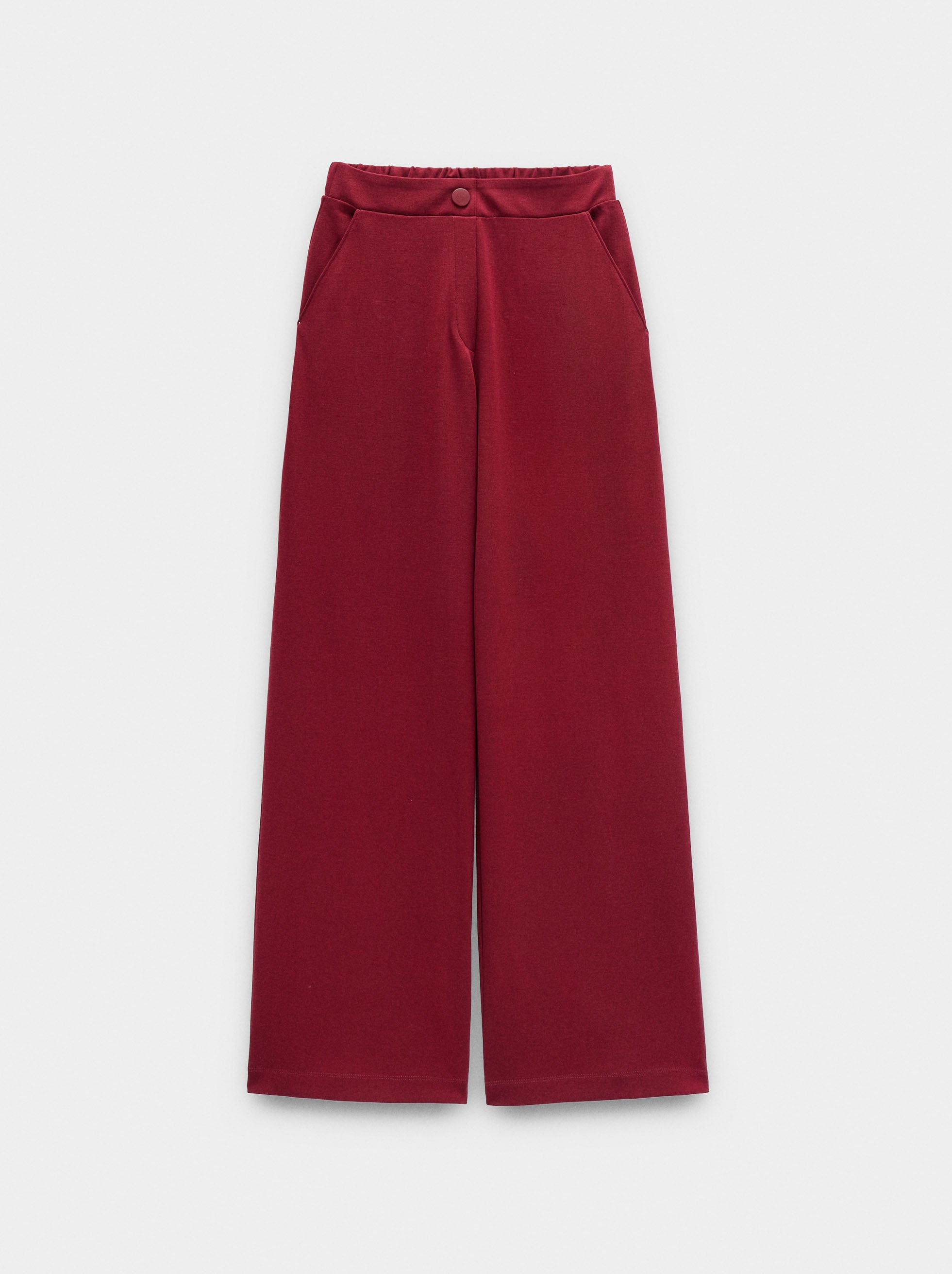 Pantalón Con Bolsillos Y Cintura Elástica
