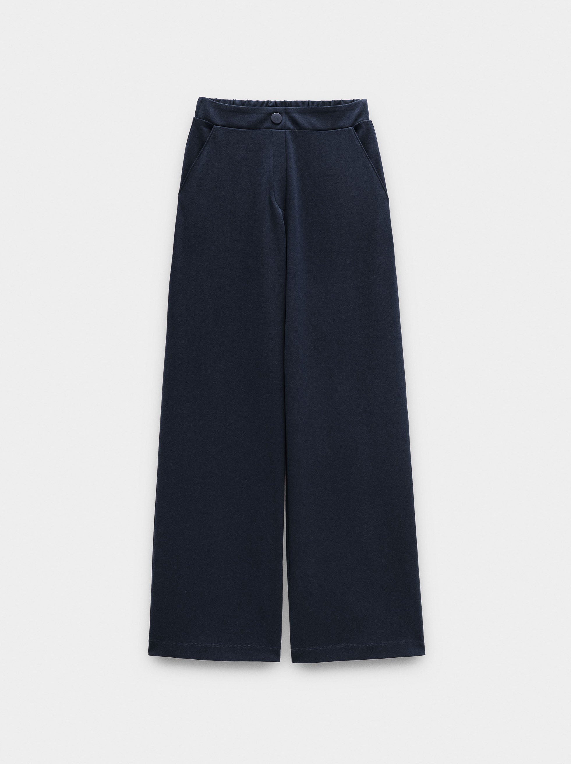 Pantalón Con Bolsillos Y Cintura Elástica