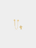 Set De Pendientes Con Circonitas - Plata De Ley 925