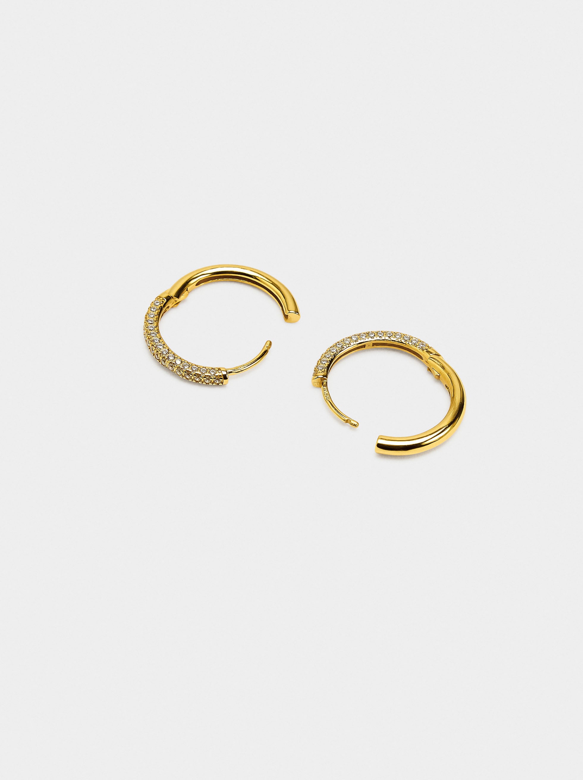 Aros Con Circonitas - Plata De Ley 925
