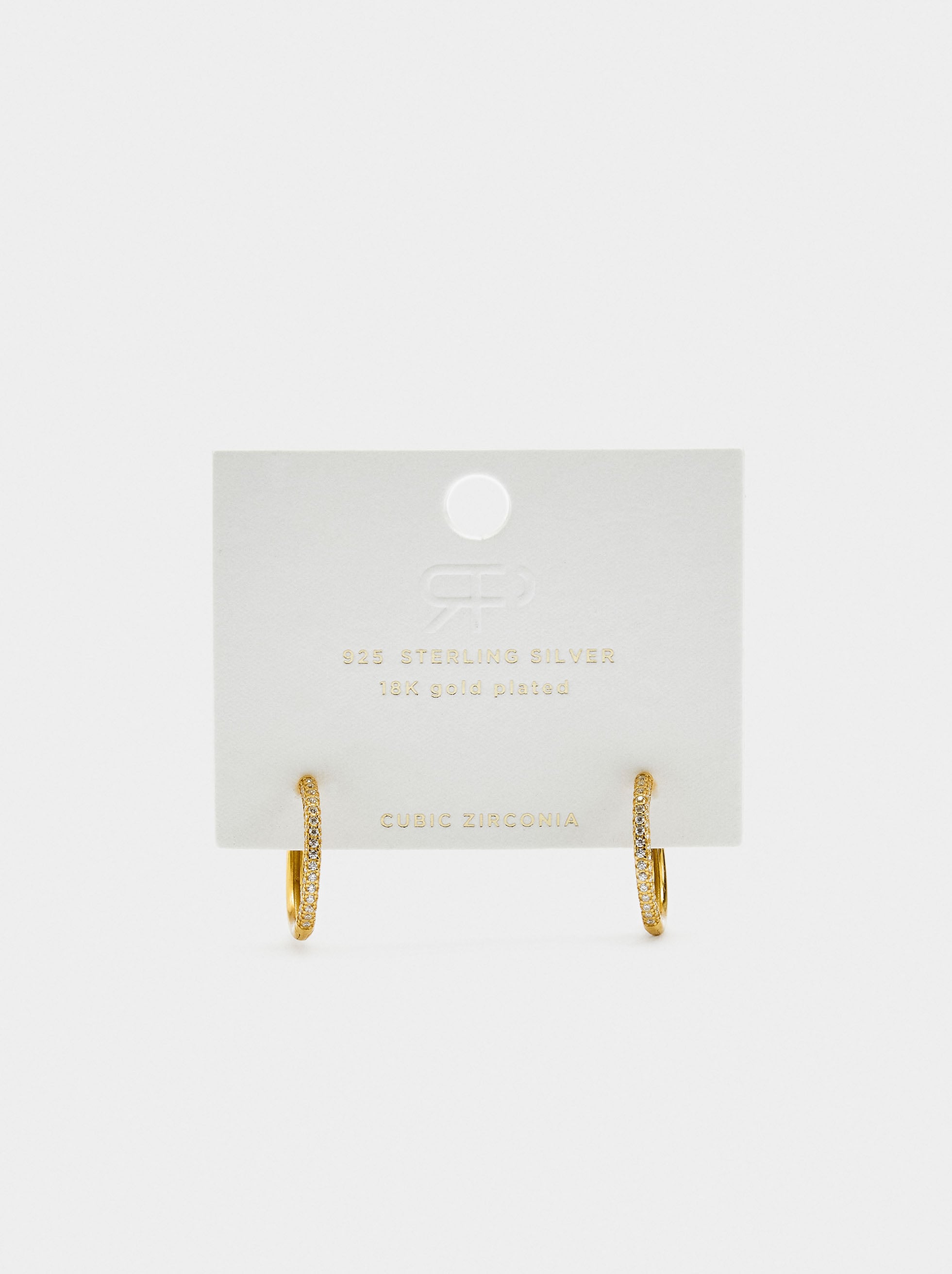 Aros Con Circonitas - Plata De Ley 925