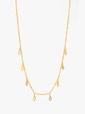 Collar Con Conchas Baño De Oro 18k - Plata De Ley 925