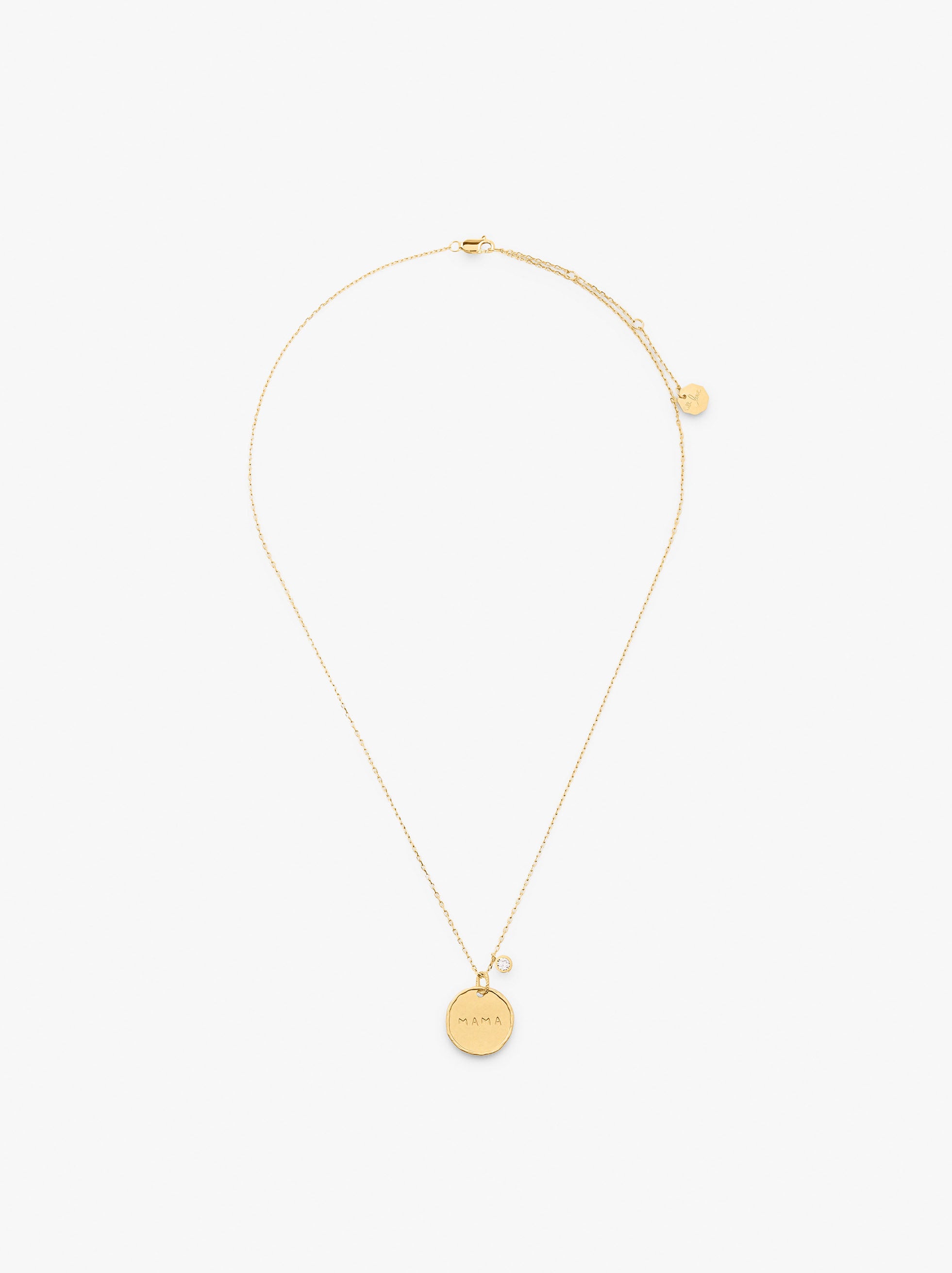 Collar Medalla Mama Baño De Oro 18k - Plata De Ley 925