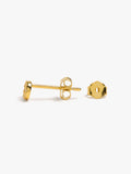 Set De Pendientes De Circonitas Baño De Oro 18k - Plata De Ley 925