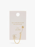 Set De Pendientes De Circonitas Baño De Oro 18k - Plata De Ley 925