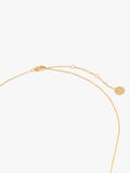 Collar Con Triángulo Y Circonita Baño De Oro 18k - Plata De Ley 925