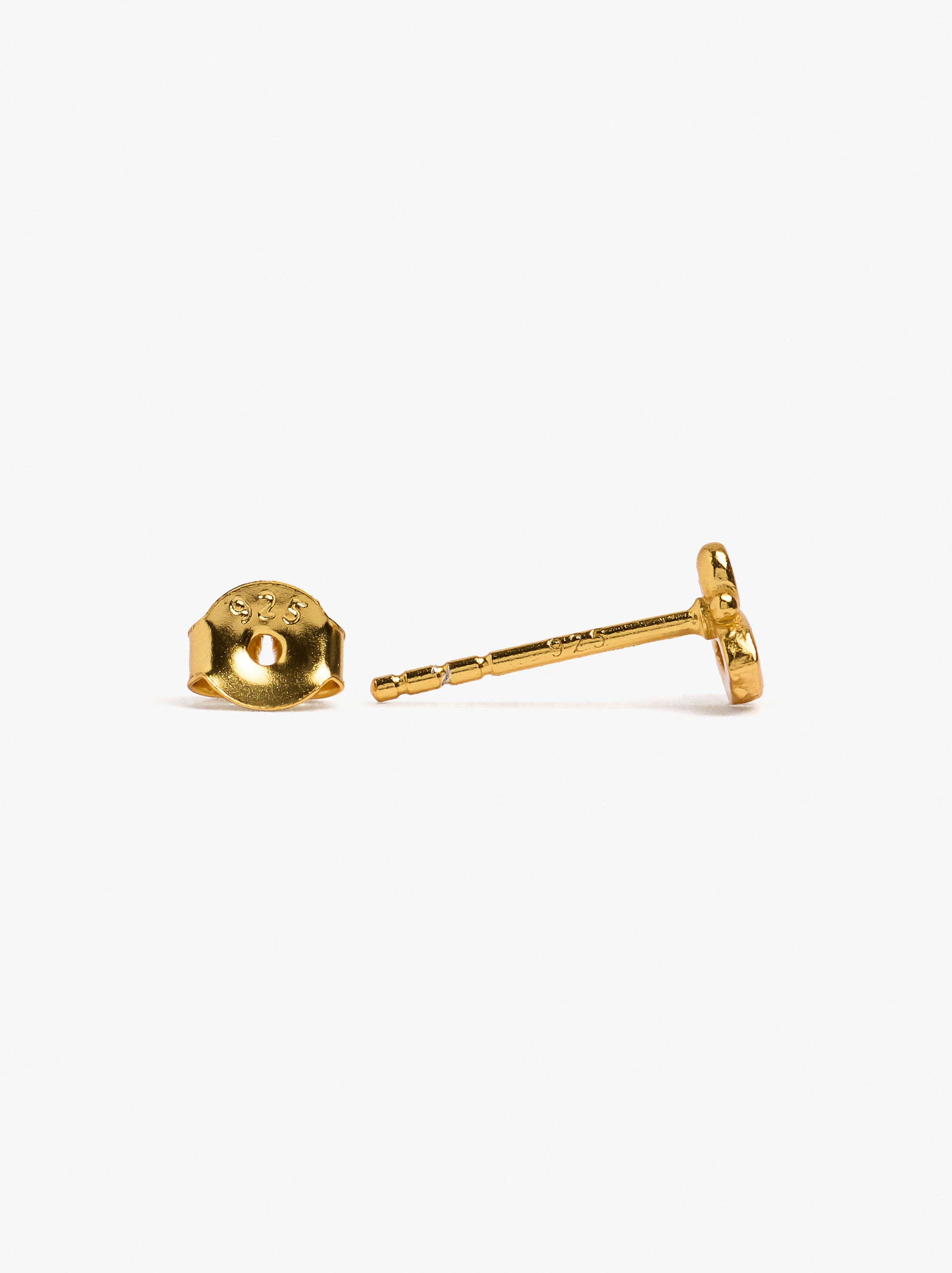 Set De Pendientes Baño De Oro 18k - Plata De Ley 925