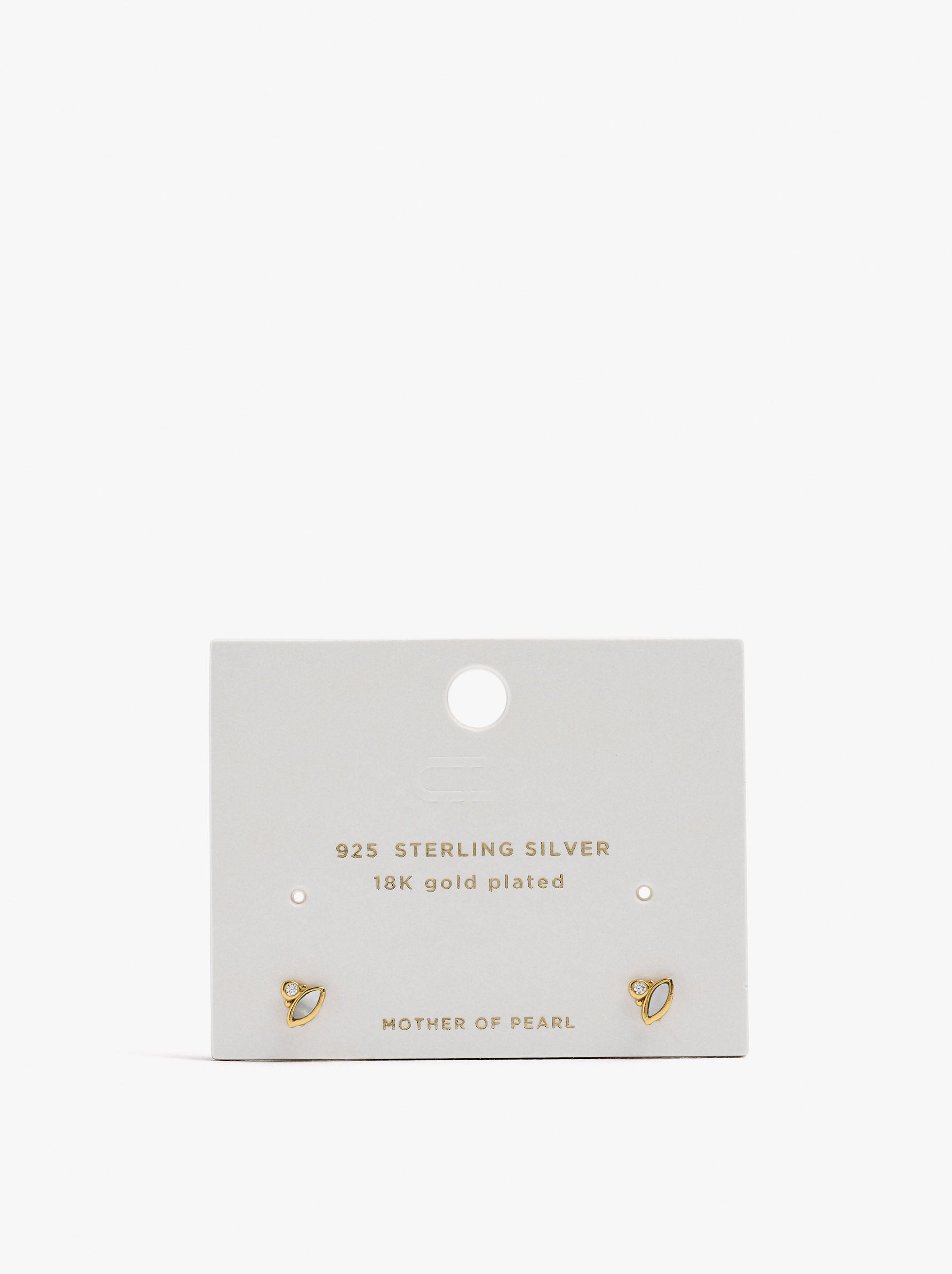 Set De Pendientes Baño De Oro 18k - Plata De Ley 925