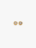 Pendientes Com Circonita Baño De Oro 18k - Plata De Ley 925