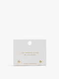 Pendientes Com Circonita Baño De Oro 18k - Plata De Ley 925