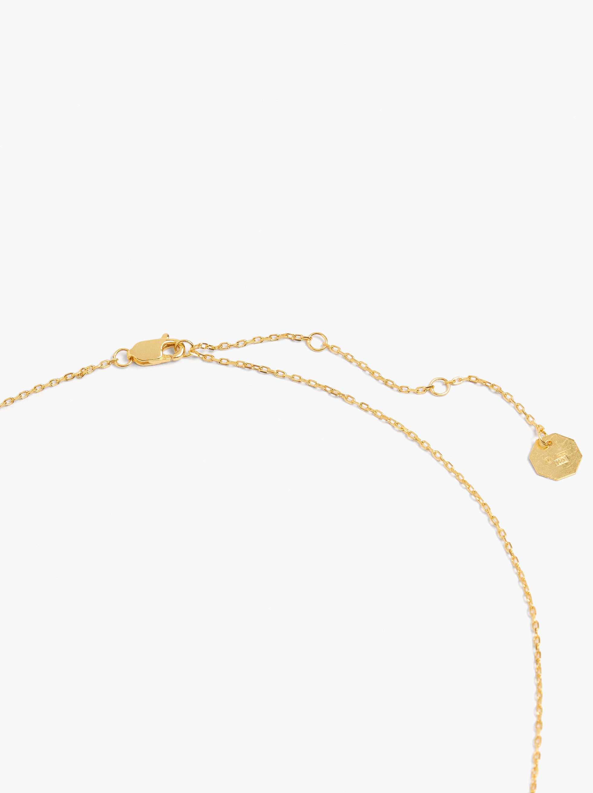 Collar Con Circonia Baño De Oro 18k - Plata De Ley 925