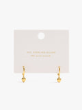 Aros Colgantes De Corazón Con Baño De Oro 18k - Plata De Ley 925