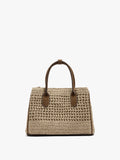 Bolso Tote Efecto Rafia Con Bandolera