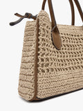 Bolso Tote Efecto Rafia Con Bandolera