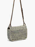 Bolso Bandolera Efecto Rafia Con Solapa