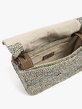 Bolso Bandolera Efecto Rafia Con Solapa
