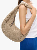 Bolso Hobo Efecto Rafia
