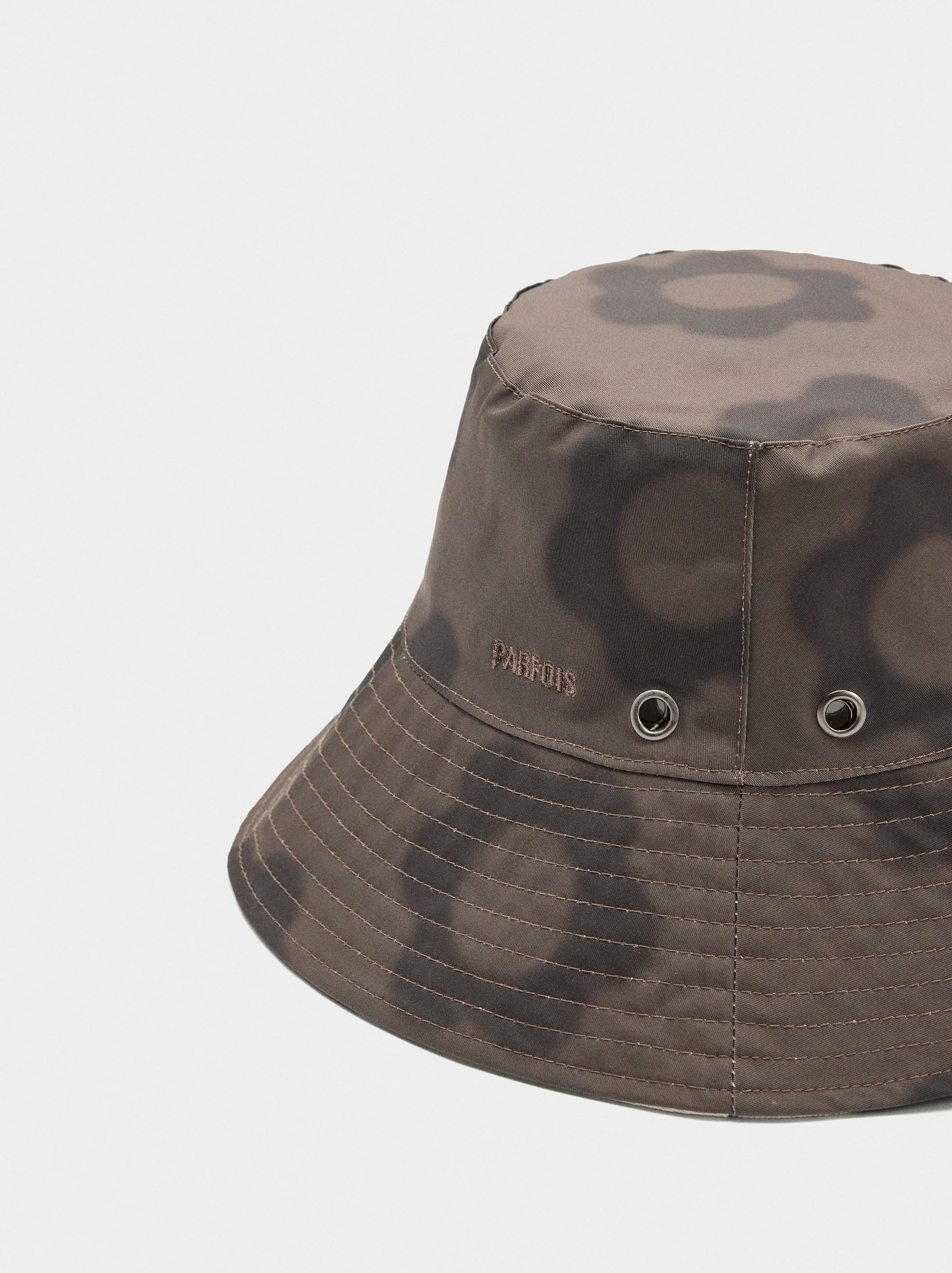 Sombrero Reversible De Nylon Estampado Floral