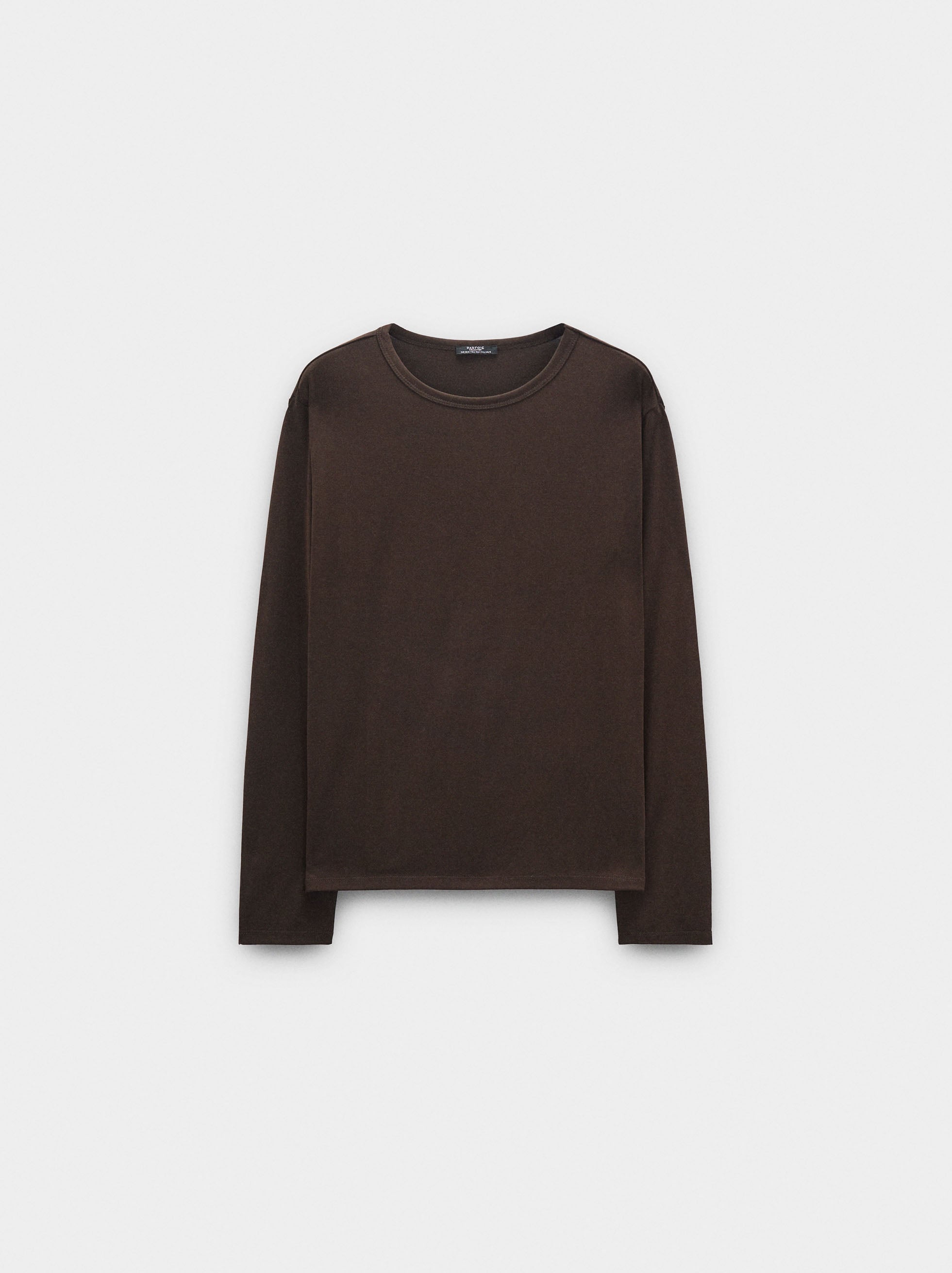 Camiseta Lisa De Manga Larga