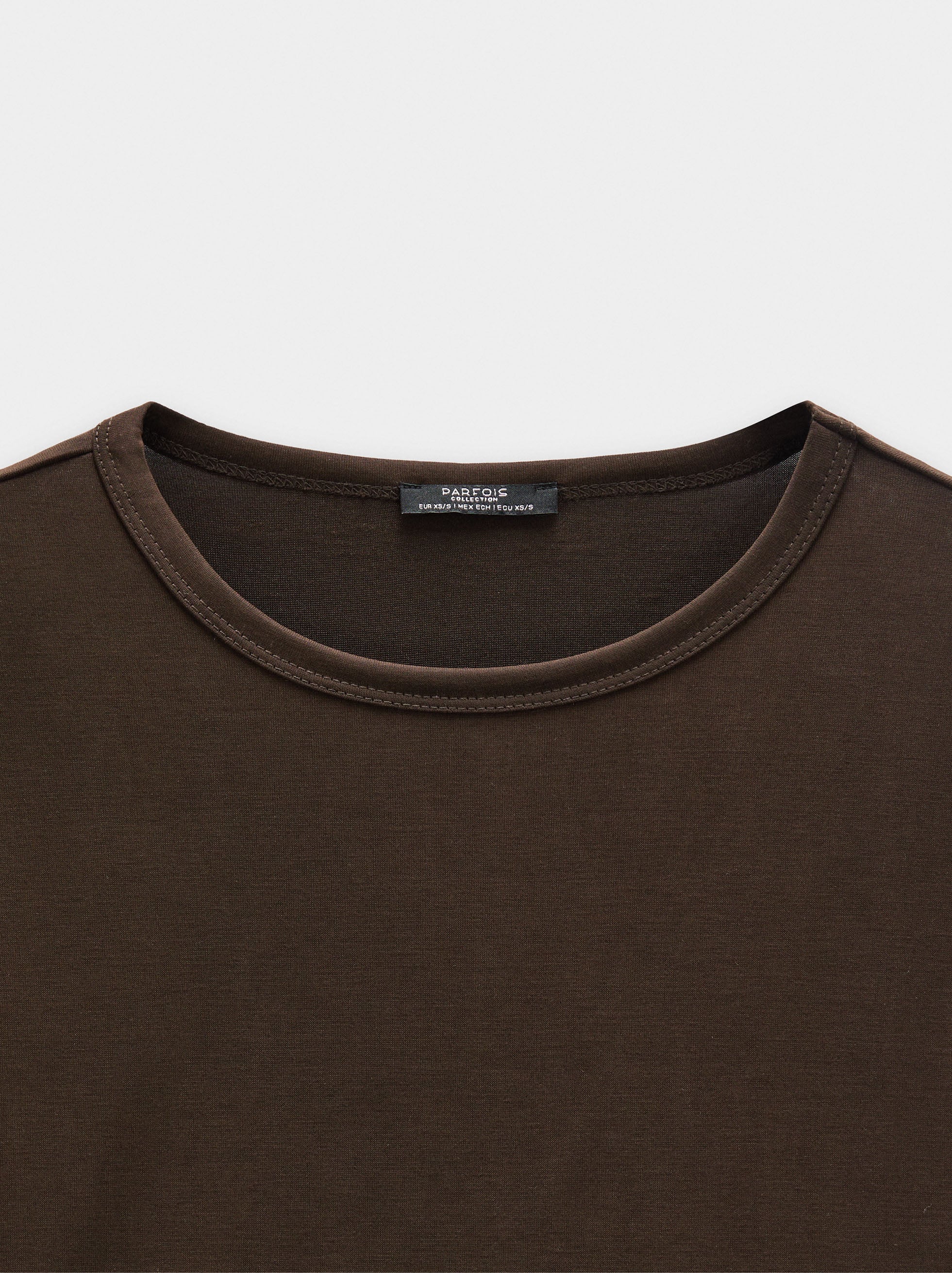Camiseta Lisa De Manga Larga