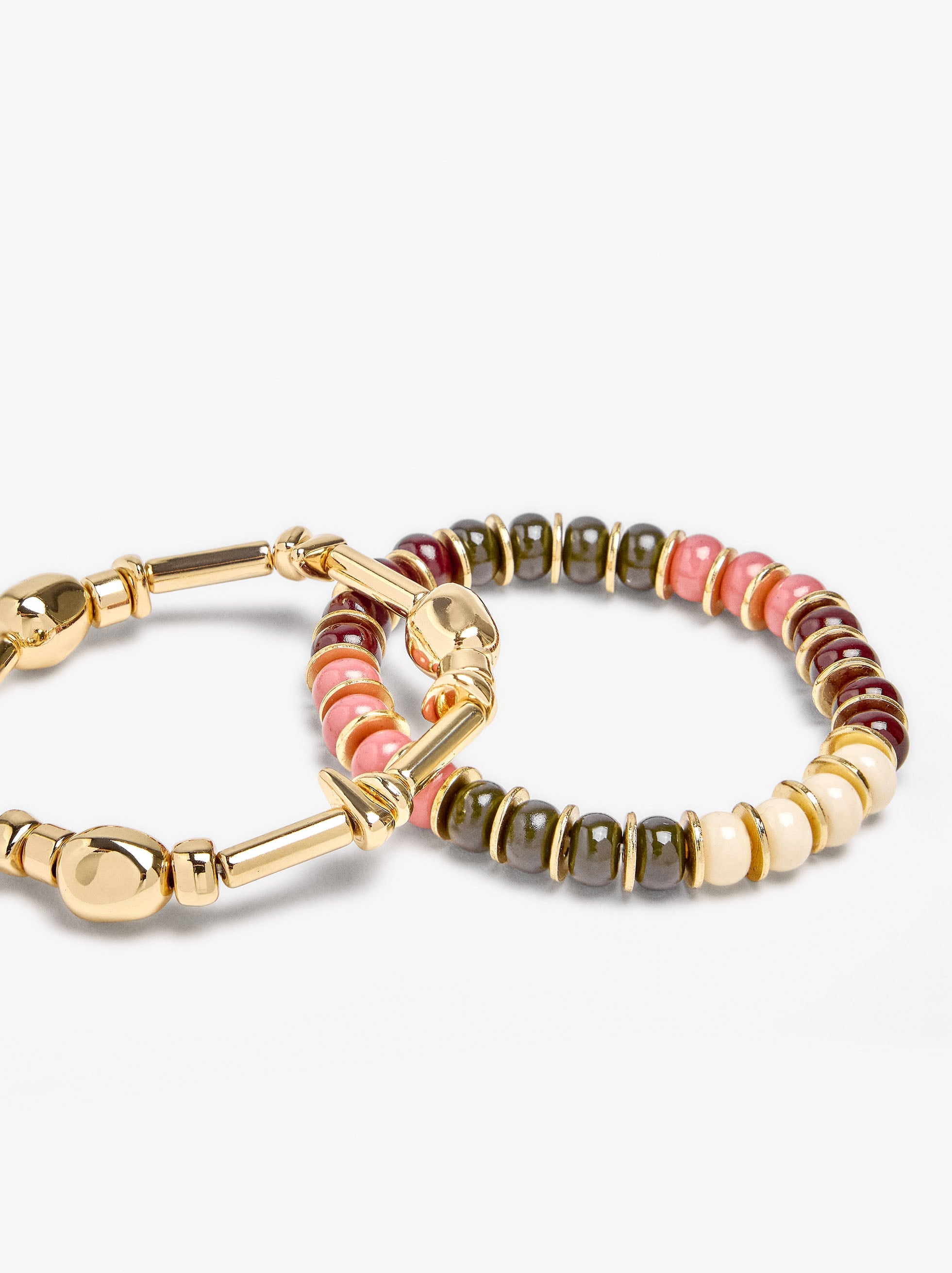 Set De Pulseras Elásticas Con Cuentas