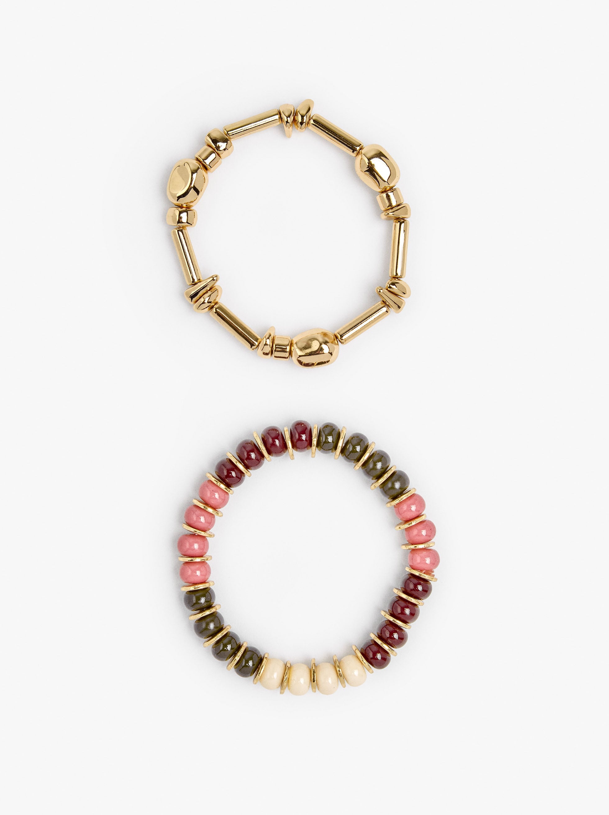 Set De Pulseras Elásticas Con Cuentas