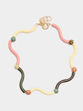 Collar Ondulado Con Cerámica