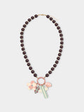 Collar Corto Con Cuentas De Resina