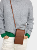 Bolsa Para Móvil Con Textura Y Solapa