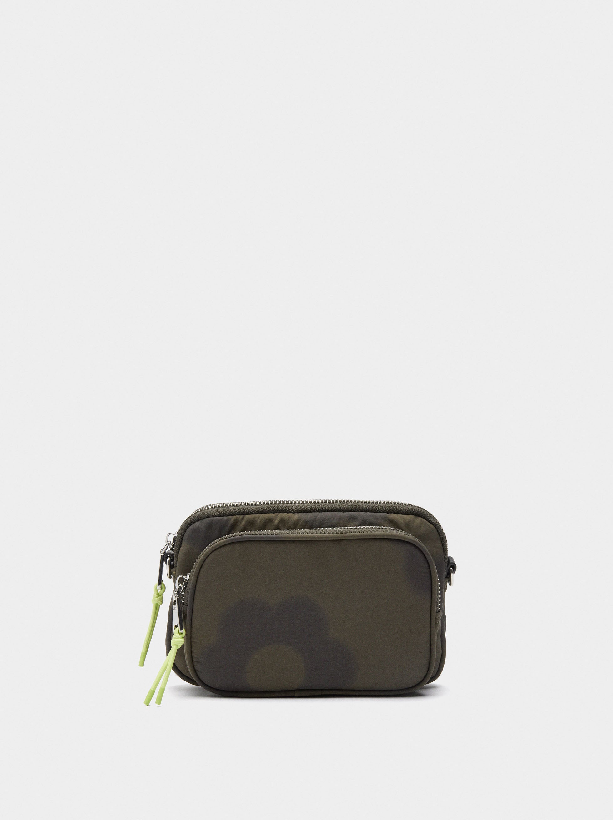 Bolso Multiusos De Nylon Estampado Floral