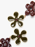 Pendientes Flor Con Esmalte
