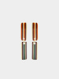 Pendientes Largos A Rayas