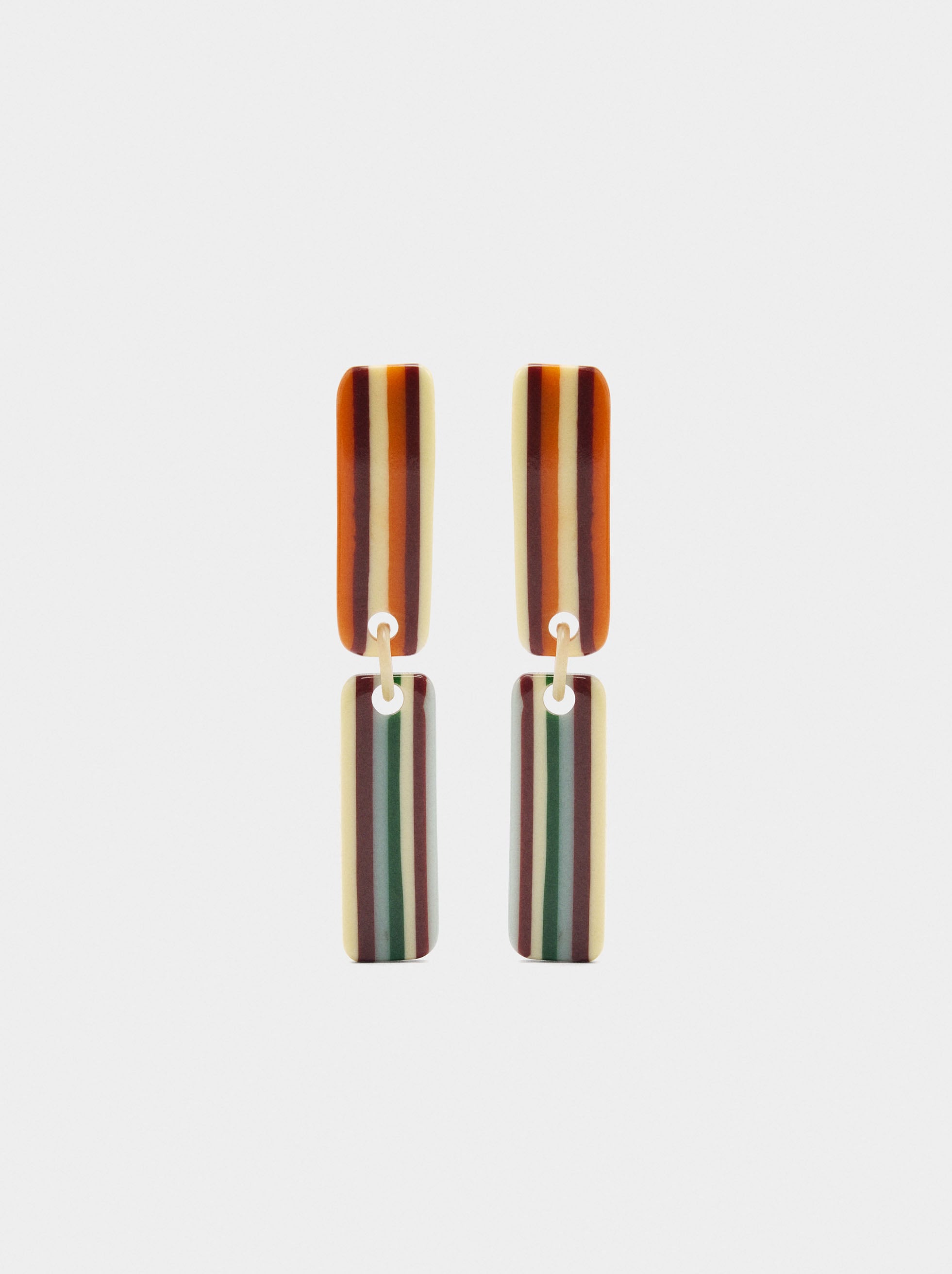 Pendientes Largos A Rayas