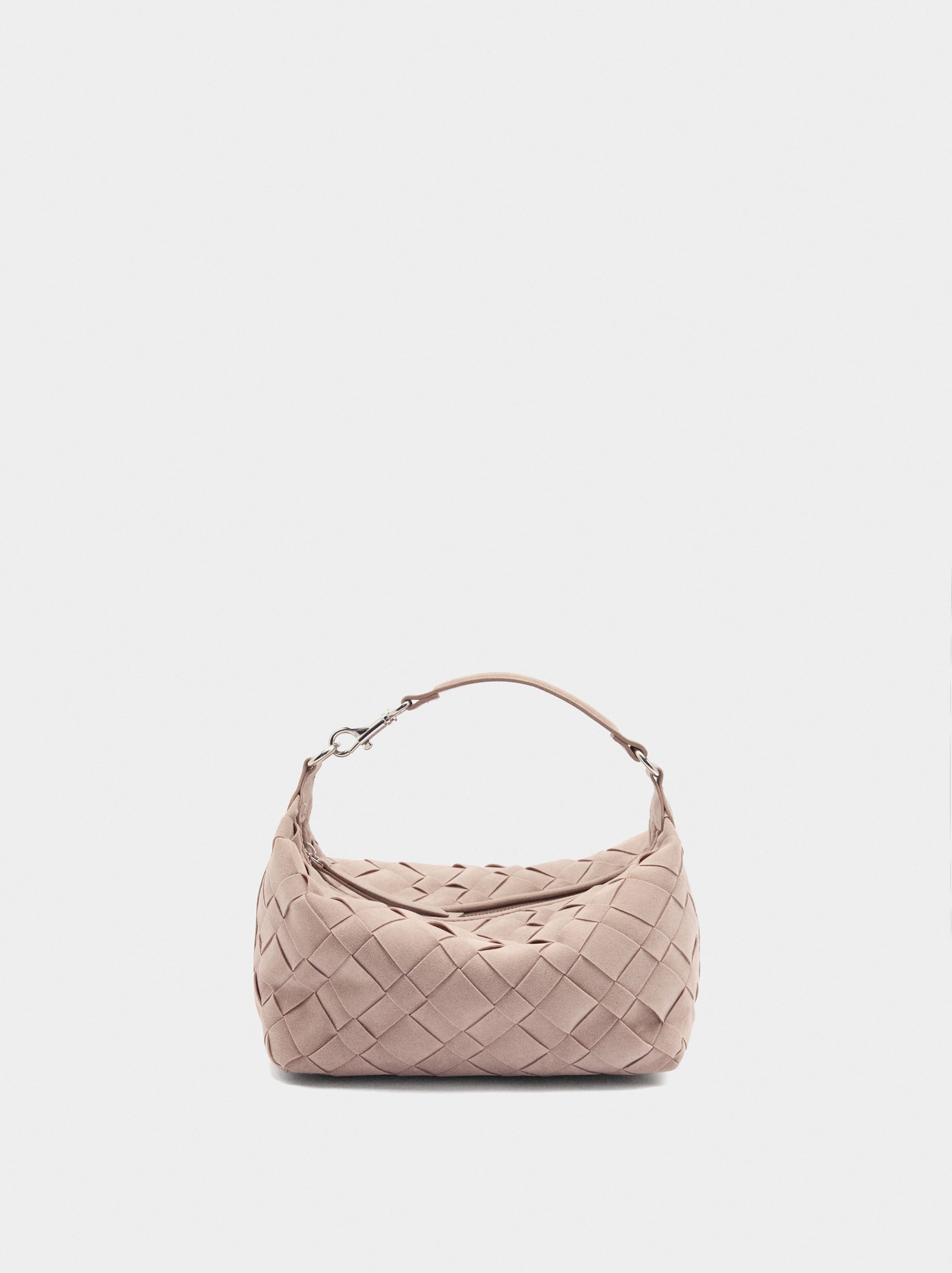 Bolso Bandolera Trenzado Efecto Piel