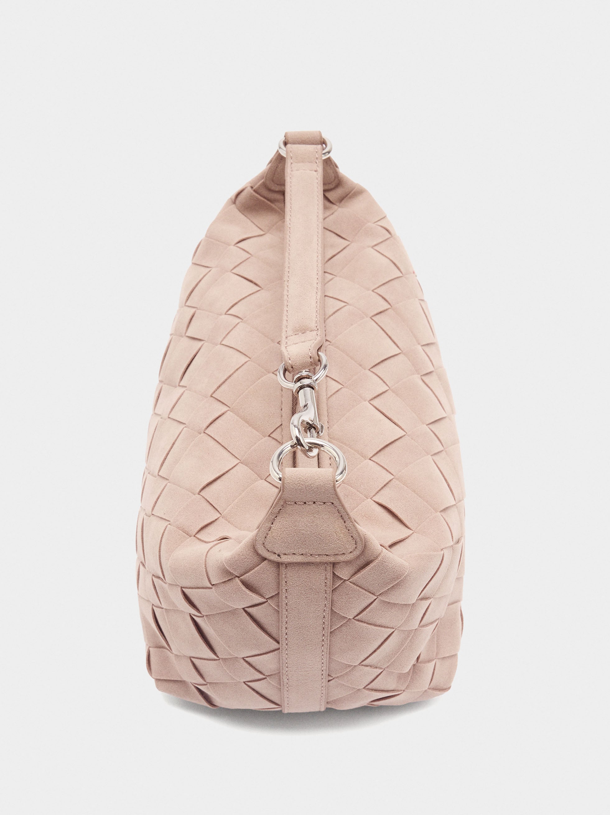 Bolso Bandolera Trenzado Efecto Piel
