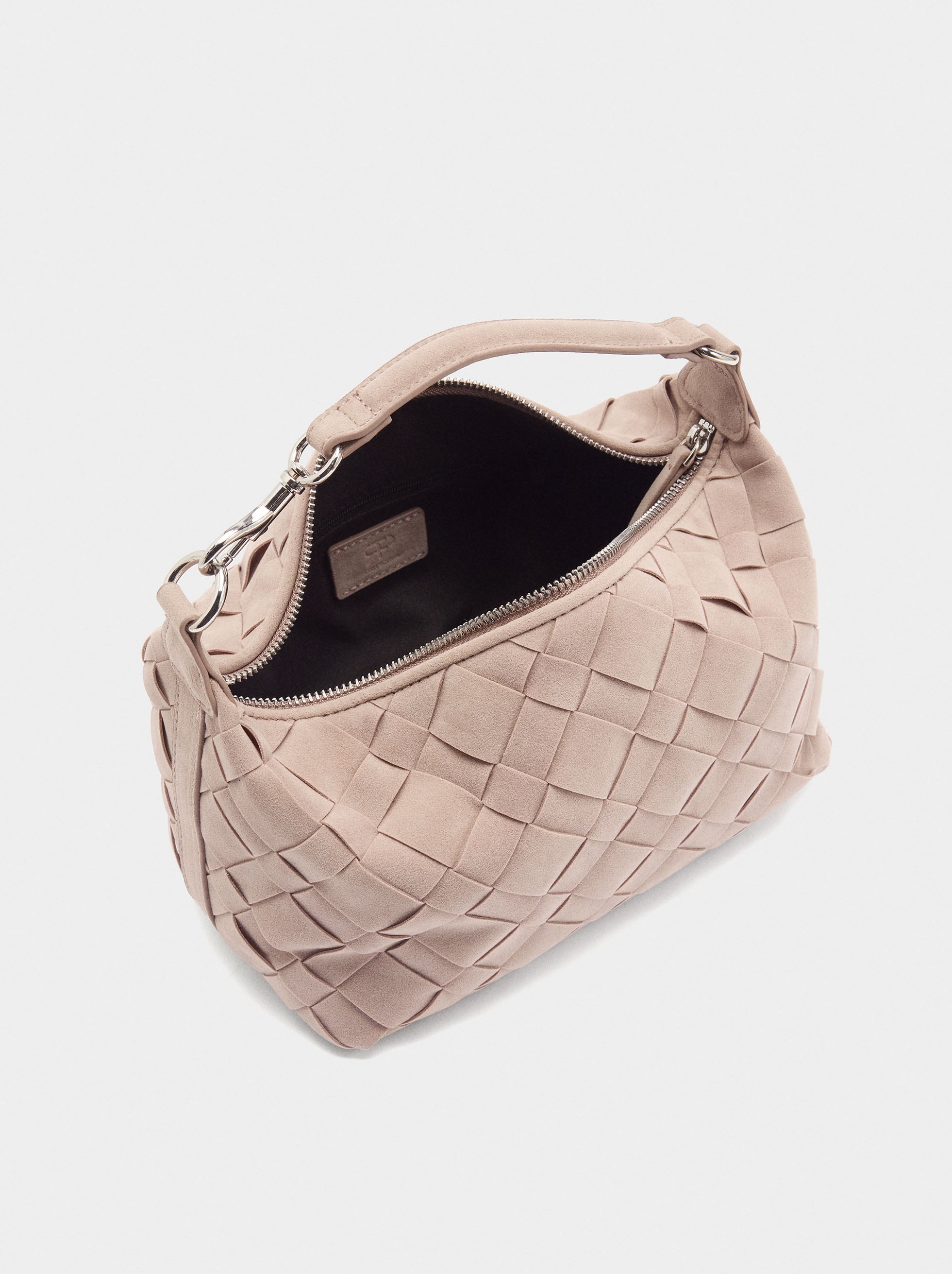 Bolso Bandolera Trenzado Efecto Piel