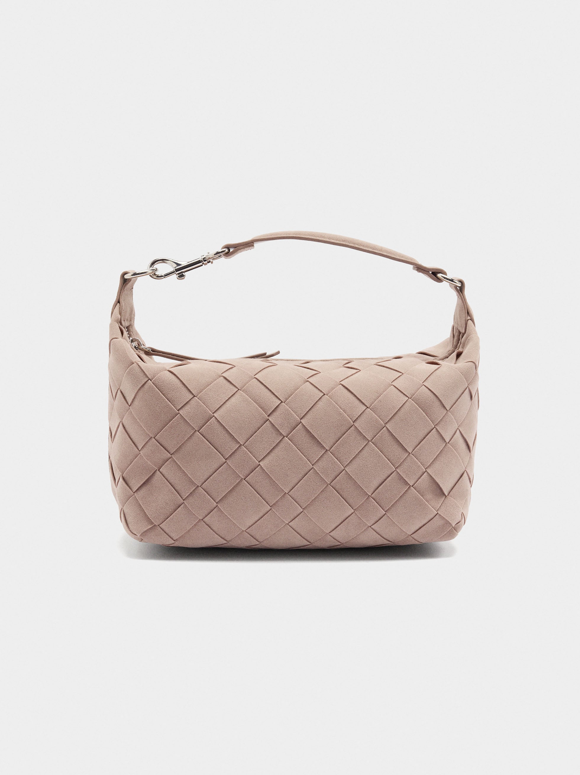 Bolso Bandolera Trenzado Efecto Piel