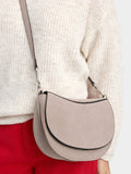 Bolso Bandolera Efecto Piel Con Solapa