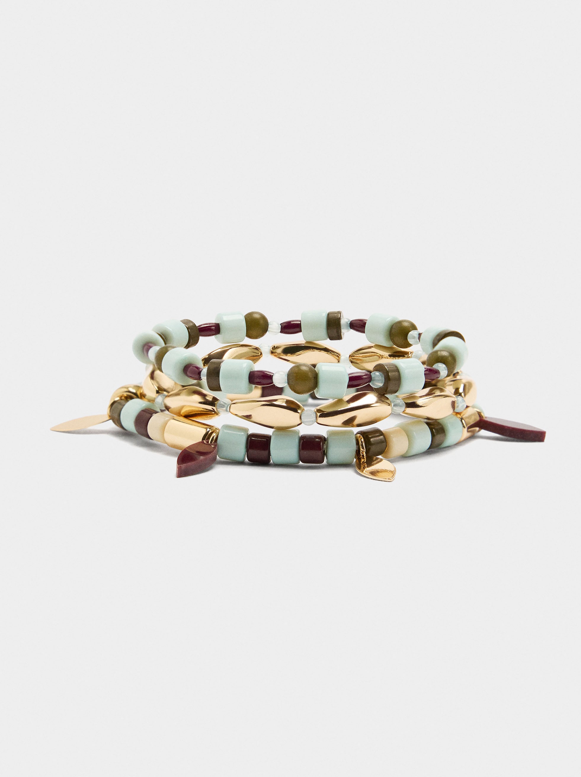 Pulseras Elásticas Con Cuentas