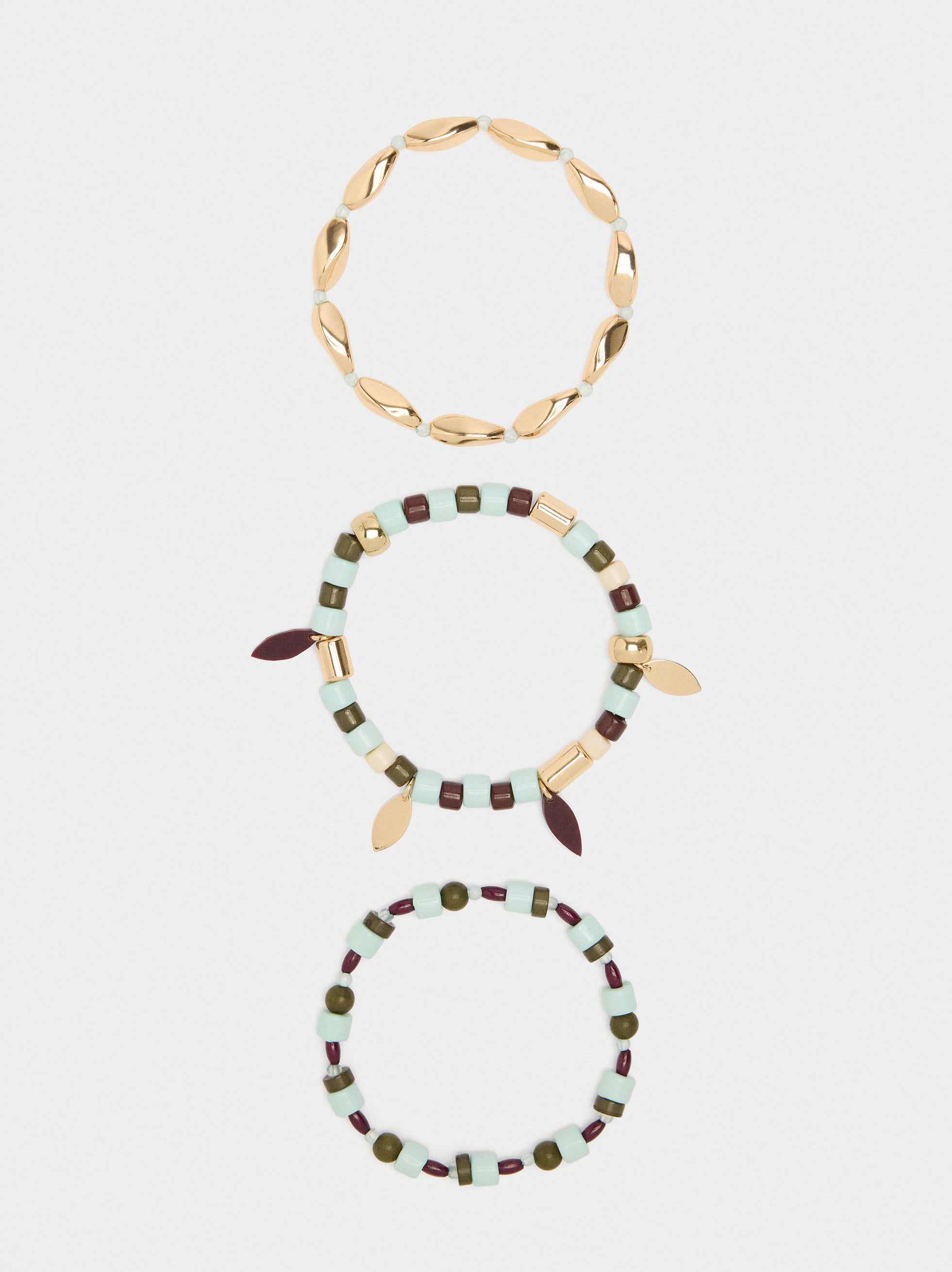 Pulseras Elásticas Con Cuentas