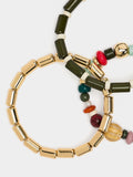 Set De Pulseras Elásticas De Abalorios Multicolor