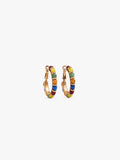 Aros Con Cuentas Multicolor