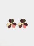 Pendientes Flor Con Esmalte
