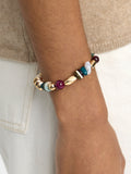Pulsera Elástica Cuentas Multicolor