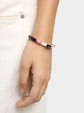 Pulsera Elástica Cuentas Cilíndricas