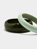 Set De Pulseras Con Resina