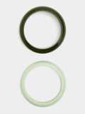 Set De Pulseras Con Resina