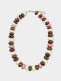 Collar Corto De Cuentas Multicolor